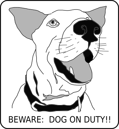 Dog(On Duty) clipart