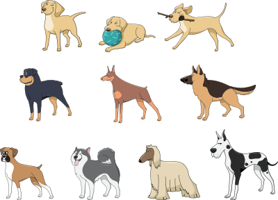 Dogs clipart