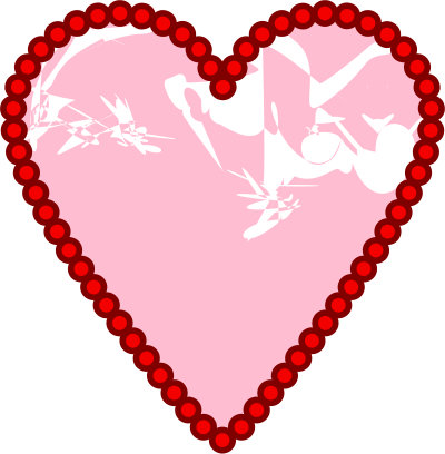 Doily Heart clipart