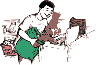 Doing The Laundry clipart