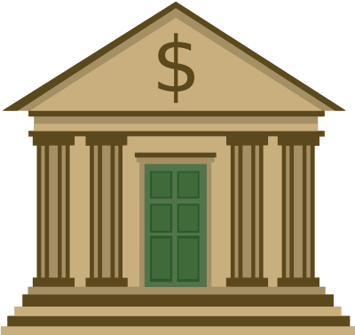 Dollar bank clipart