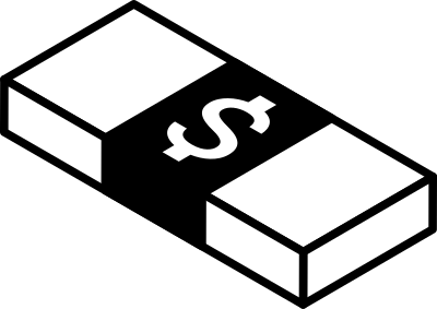 Dollar banknotes clipart