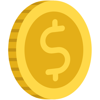 Dollar coin clipart