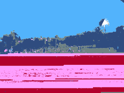 Dolores Park Hipster Tanning on the Rocks clipart