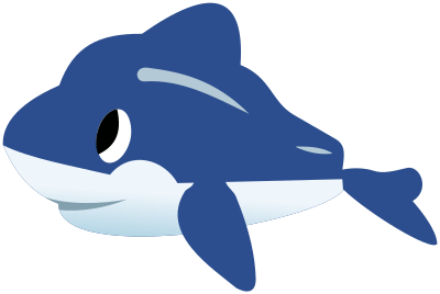 Dolphin (CMYK) clipart
