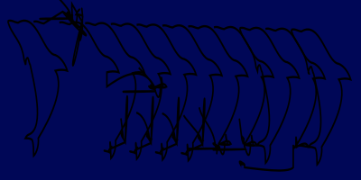 Dolphin-linedance clipart