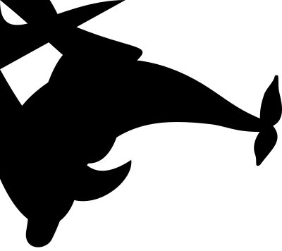 Dolphinarium emblem clipart