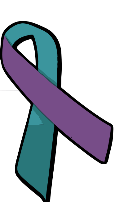 Domestic violence and sexual assault awareness ribbon clipart