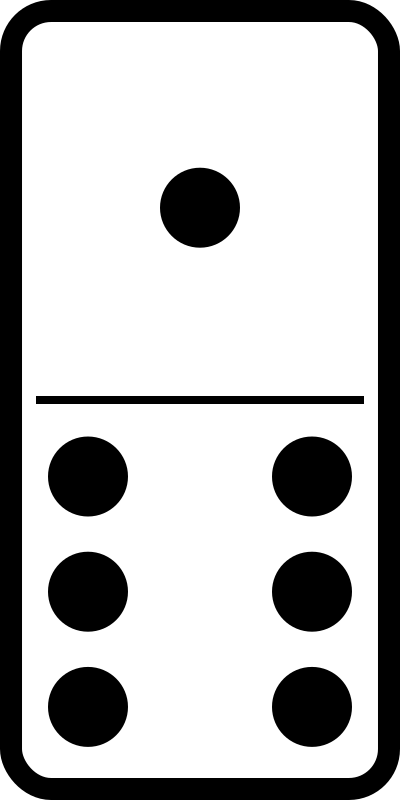 Domino set 12 clipart