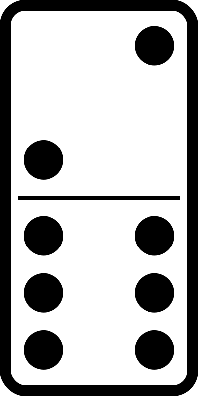 Domino set 17 clipart