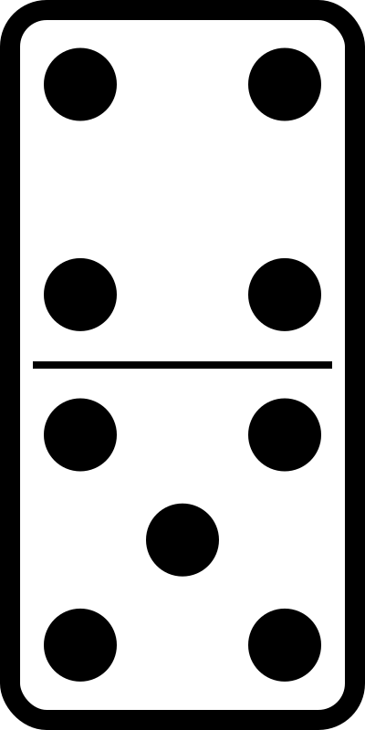 Domino set 23 clipart