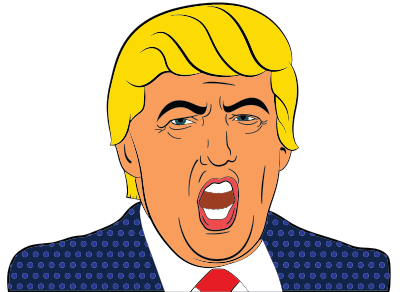 Donald Trump Cartoon 2 clipart