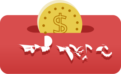 Donation button clipart