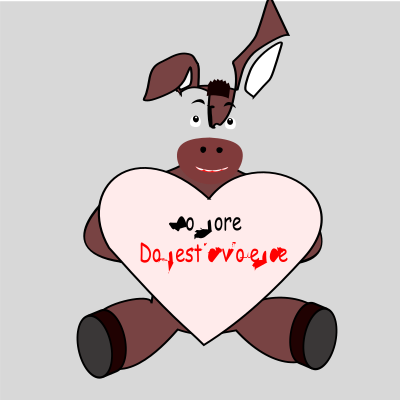 Donkey-03 clipart