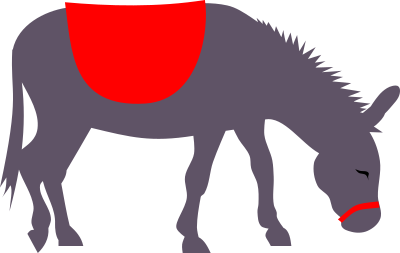 Donkey by Rones clipart