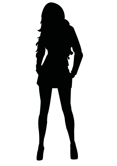 Donna in carriera clipart