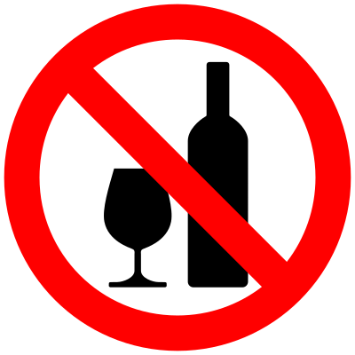 Don't drink alcohol - No tomar alcohol clipart