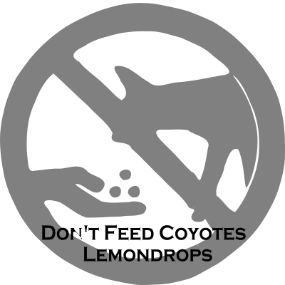 Don't Feed Coyotes Lemondrops clipart
