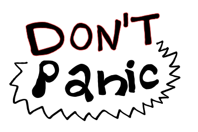 Dont Panic 1 clipart