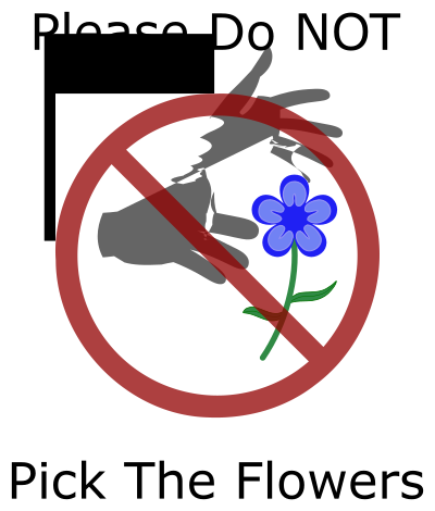 Don't Pick clipart
