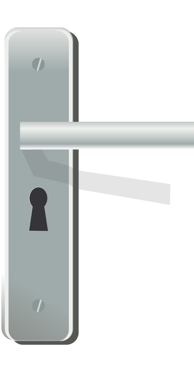 Door-latch with lock clipart