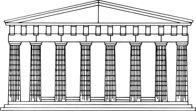 Doric temple clipart