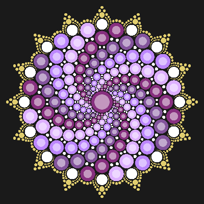 Dot Mandala - Decorative - Purple clipart