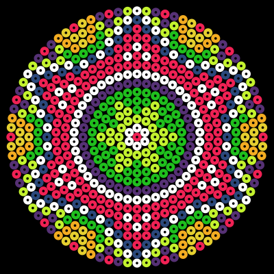 Dot Mandala - Hama Beads Style clipart