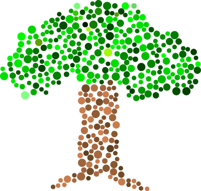 Dot Tree 2 clipart