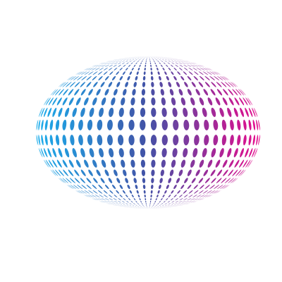 Doted globe design element clipart