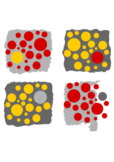 Dots squares clipart