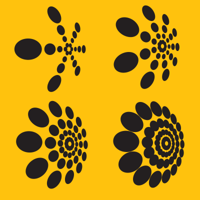 Dotted design elements clipart