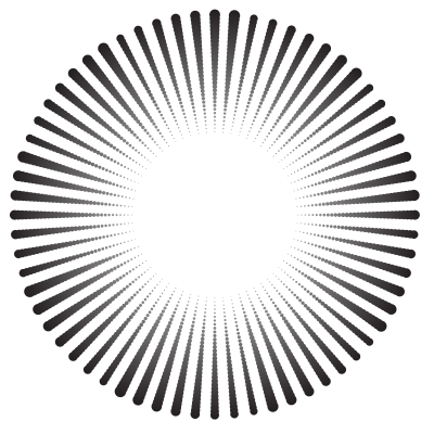 Dotted sun beams explosion clipart