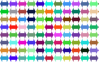 Double Arrows Pattern Prismatic clipart