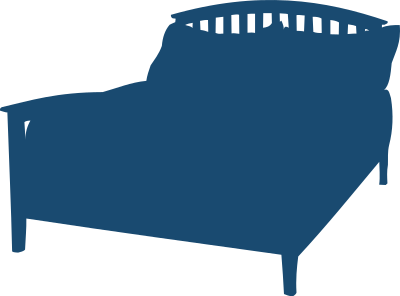 Double bed clipart