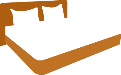 Double bed clipart