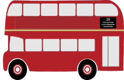 Double Decker Bus clipart