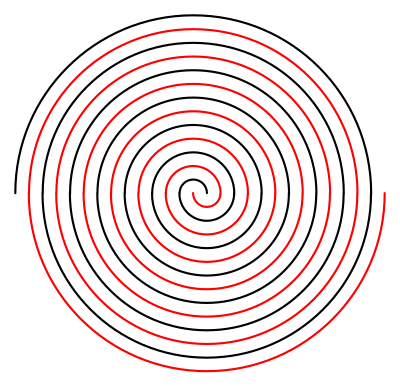 Double Linear Spiral clipart