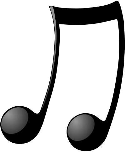 Double-note clipart