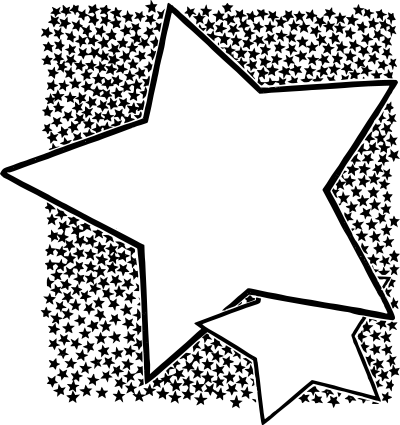 Double Star Frame clipart