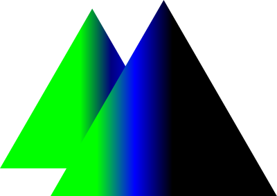 Double triangle clipart