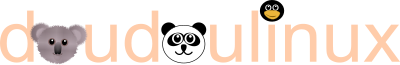 DoudouLinux Logo - Operating System fun and accessible for kids from 2 to 12 years old clipart