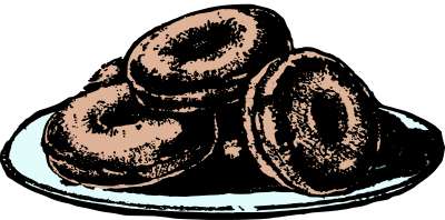 Doughnut - colour clipart