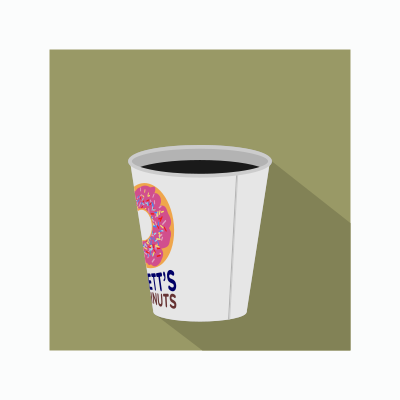 Doughnut Shop Coffee Icon clipart