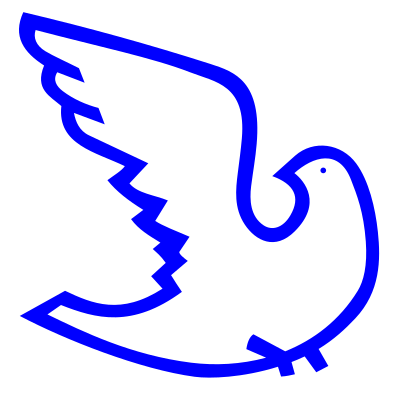 Dove from Tallinn street clipart