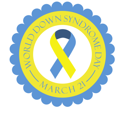 Down Syndrome Day Badge clipart