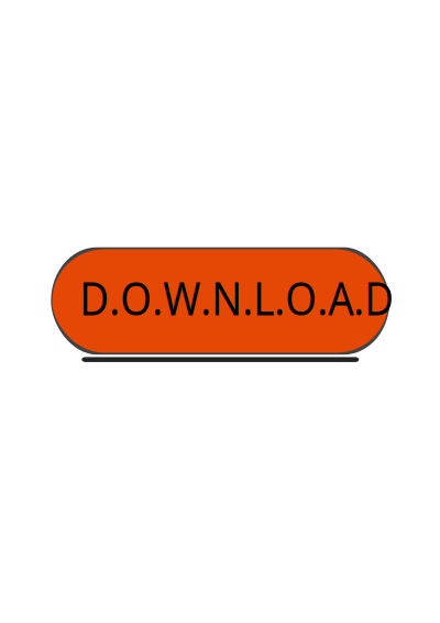 Download button orange colour clipart