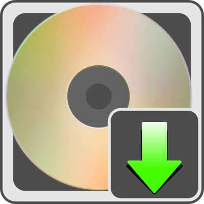 Download button with cd clipart