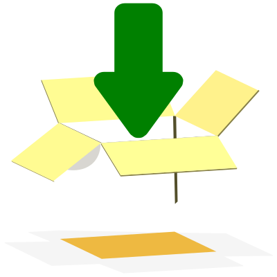 Download icon box clipart