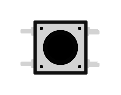 DPST micro push button switch. clipart